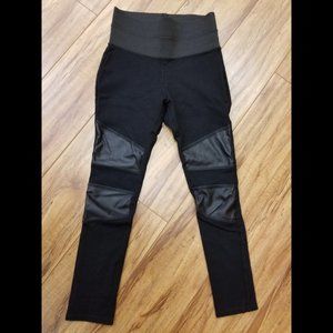Ci Sono Black Stretch Moto Leggings Sz Small(0-4)